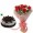Black Forest & 10 Roses Bouquet